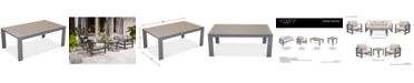 Furniture Aruba Gunmetal Aluminum Coffee Table, Created for Macy's